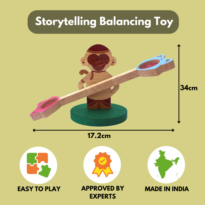 Taali Chalak Bandar- Balancing Toy Set (6 Months+)