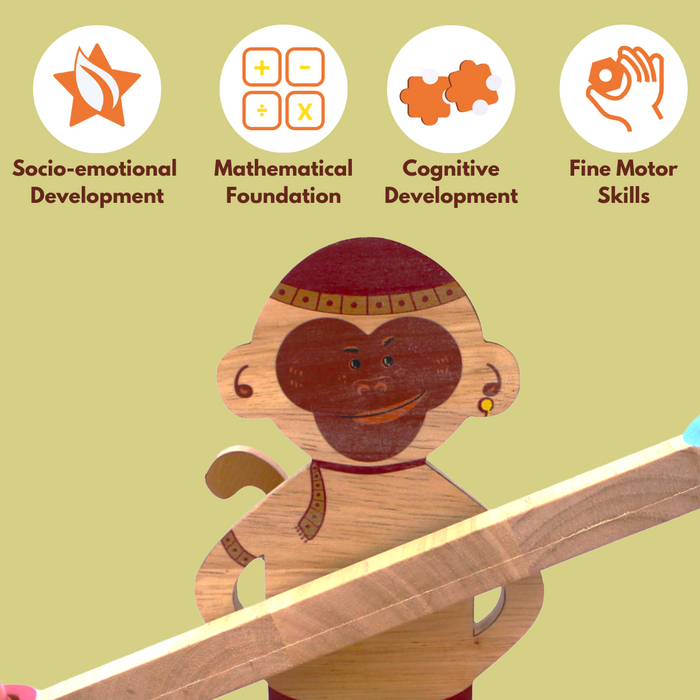 Taali Chalak Bandar- Balancing Toy Set (6 Months+)