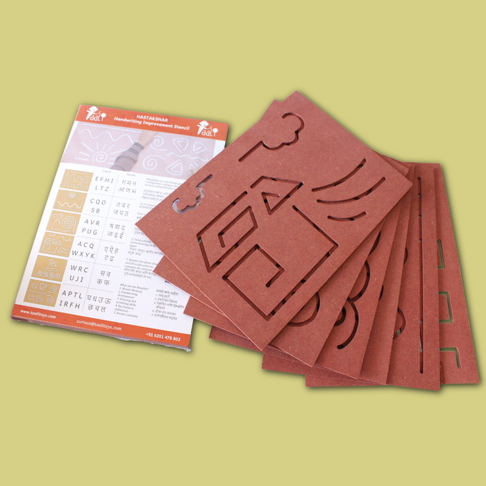 Taali Hastakshar - Handwriting Improvement Stencils - Set of 6 (3+ Years)