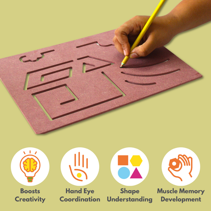 Taali Hastakshar - Handwriting Improvement Stencils - Set of 6 (3+ Years)