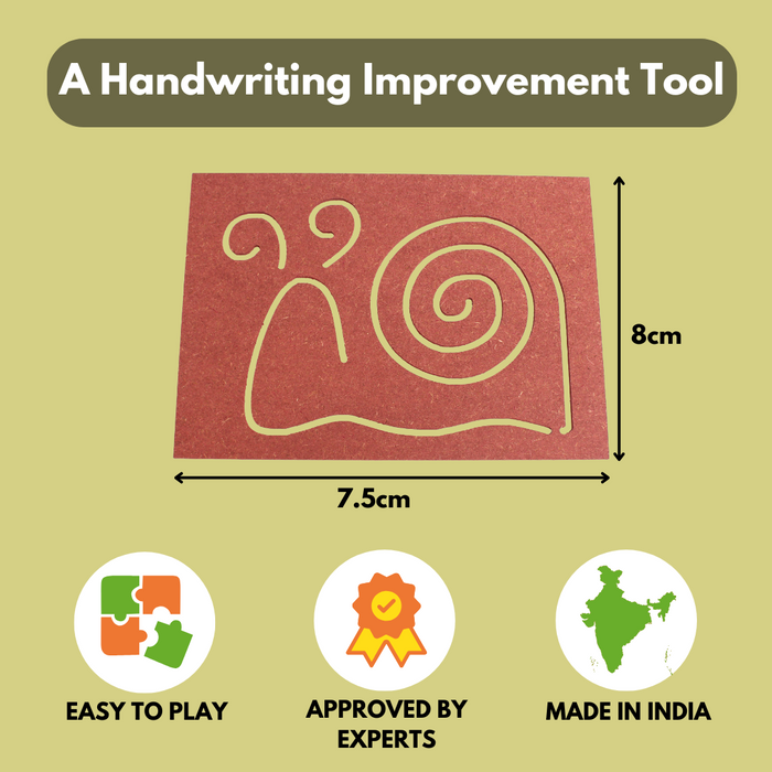 Taali Hastakshar - Handwriting Improvement Stencils - Set of 6 (3+ Years)