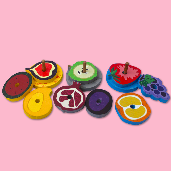 Taali Mausami Fal - Seasonal Fruit Stacking and color Matching Toy Set (1+ Years)