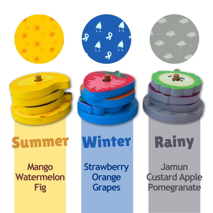 Taali Mausami Fal - Seasonal Fruit Stacking and color Matching Toy Set (1+ Years)