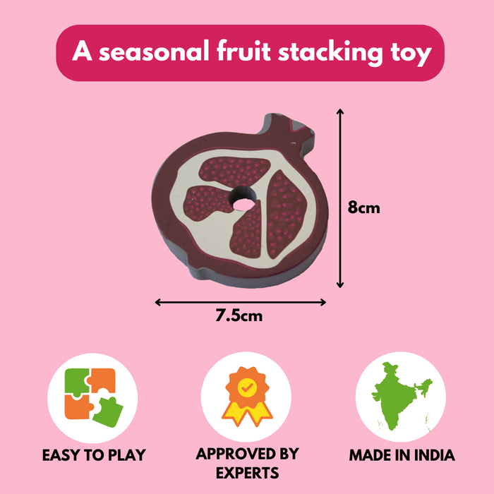 Taali Mausami Fal - Seasonal Fruit Stacking and color Matching Toy Set (1+ Years)