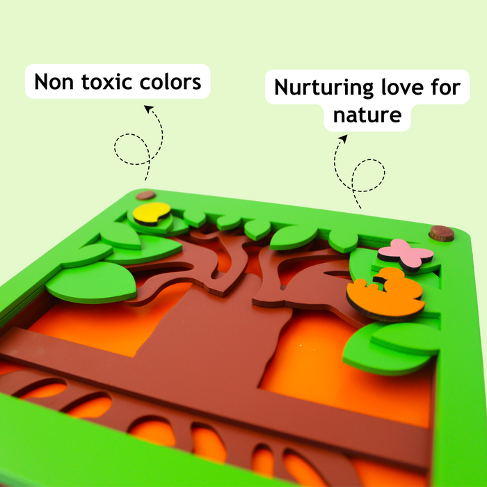 Taali Ped - Parts of Tree Stacking Puzzle Toy Set (1+ Years)