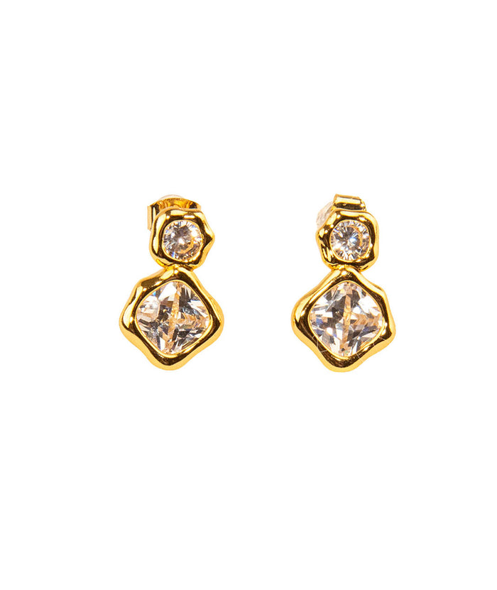 TAI Lumi Drop Studs Jewelry - Trend TAI Gold