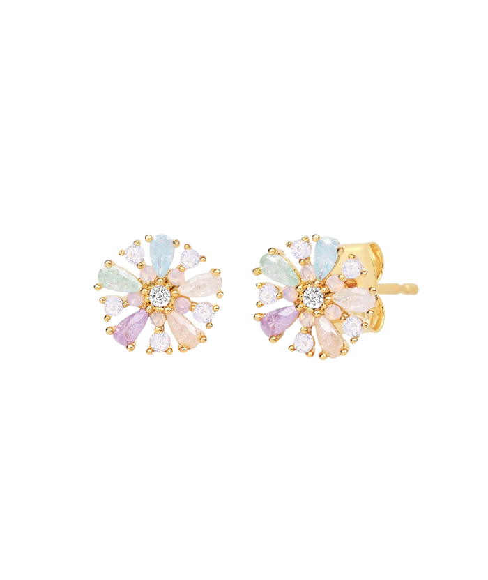 TAI Pastel Flower Studs Jewelry - Trend TAI Multi
