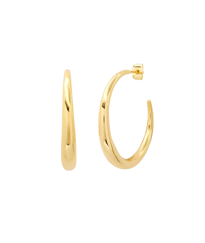 TAI Thin to Thick Large Gold Hoops Jewelry - Trend TAI Gold