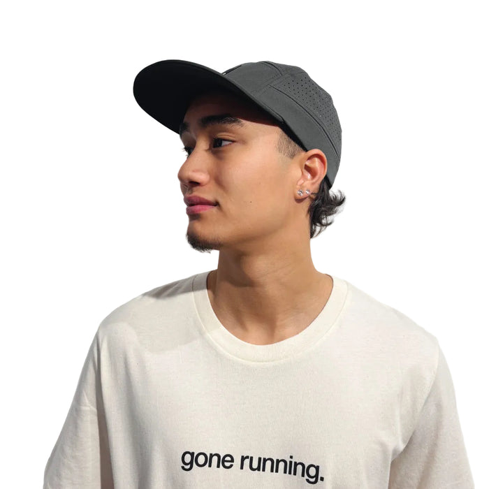 technical adjustable race cap, one more, grey.