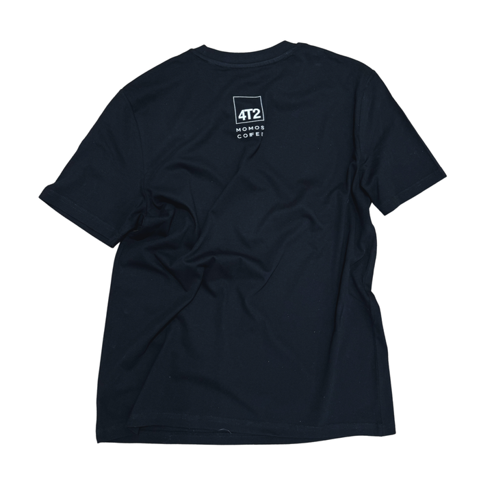 tee, get lost x momos, black.