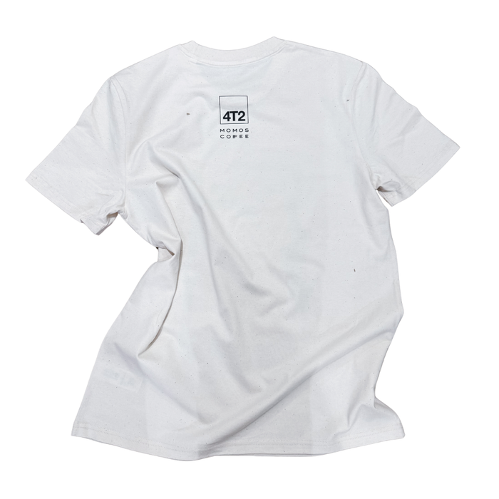 tee, get lost x momos, raw white.