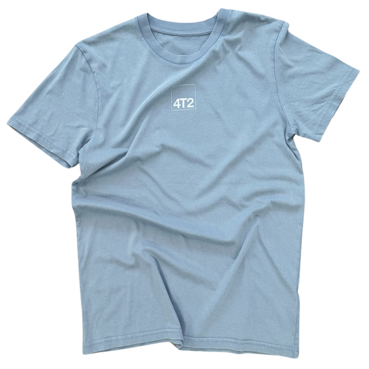 tee, running is boring, vintage grey.