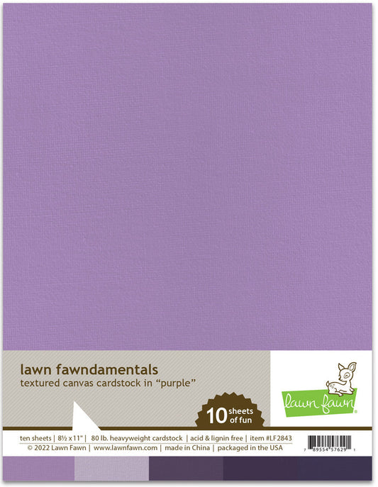 textured canvas cardstock - purple