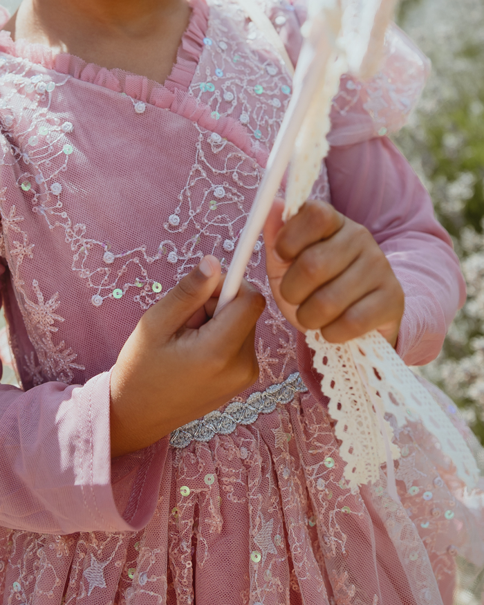 Star tulle party dress for girls - third view