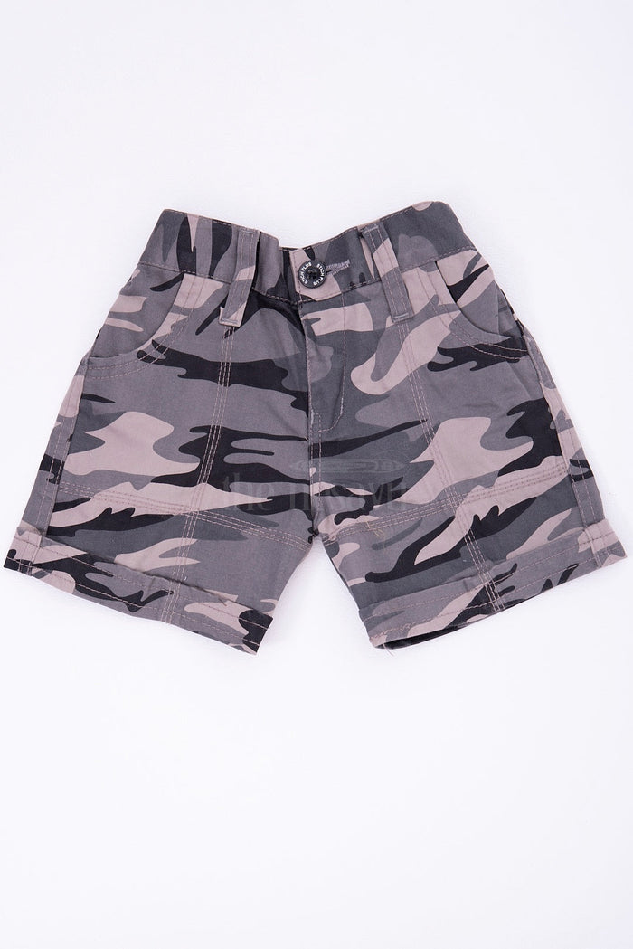 The Nesavu Boys Shorts The Nesavu Grey Camouflage Cotton Cargo Boys Shorts Nesavu The Nesavu Grey Camouflage Cotton Cargo Boys Shorts
