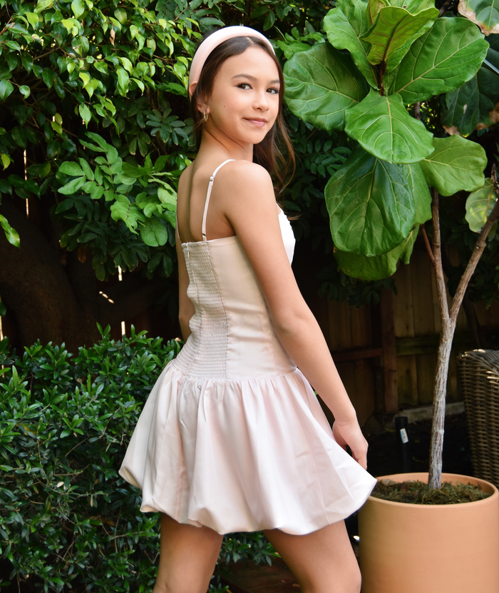 Theme Girls Bailey Pastel Pink Taffeta Ballet Dress Distressed/seasonal girls Theme-NYC