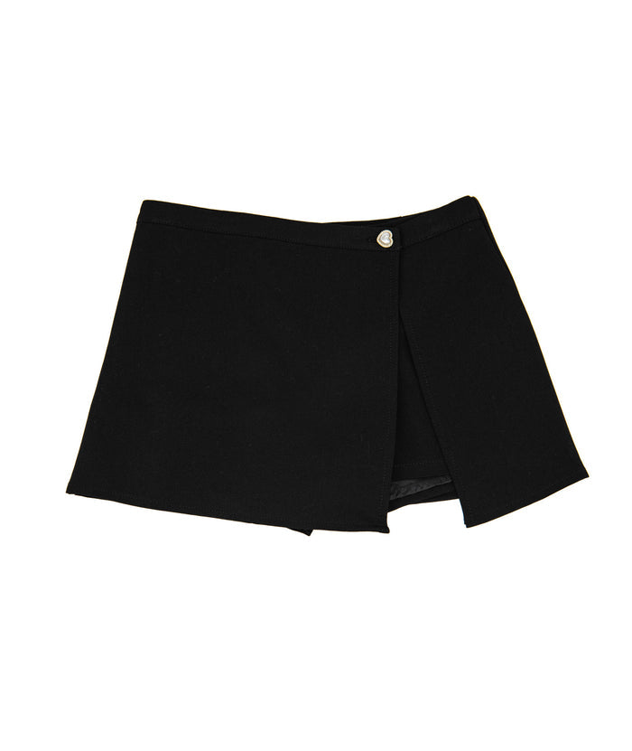 Theme Girls Dani Black Silver Heart Skort Distressed/seasonal girls Theme-NYC