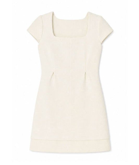 Theme Girls Fifine Cap Sleeve Tweed Dress Girls Special Dresses Theme-NYC Beige Y/S (7/8)