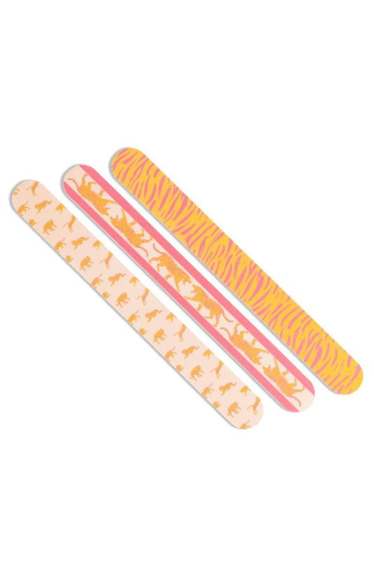 Tiger Walk Nail Files-Set of 3