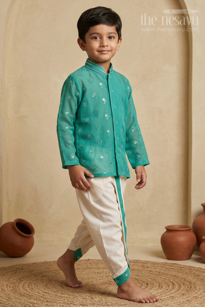 Toddler Boys Dhoti Set for Festive and Traditional Functions