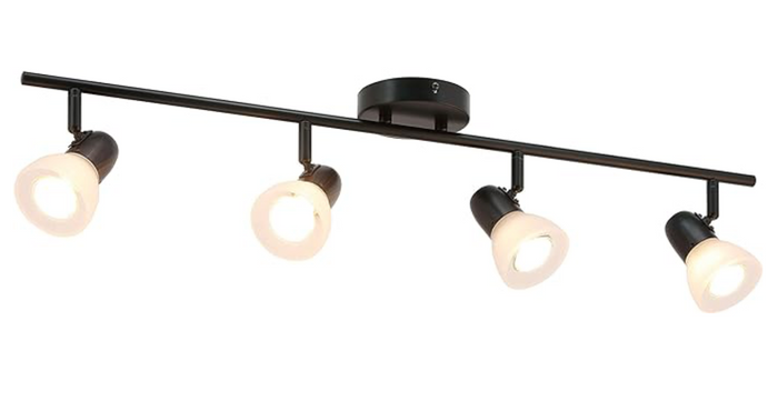 Track Lighting , 4 Light , Matte Black