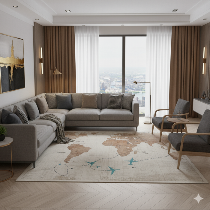 Traveller's Journey Area Rug