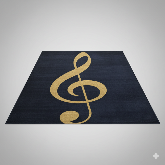 Treble & Bass Clef Harmony Area Rug