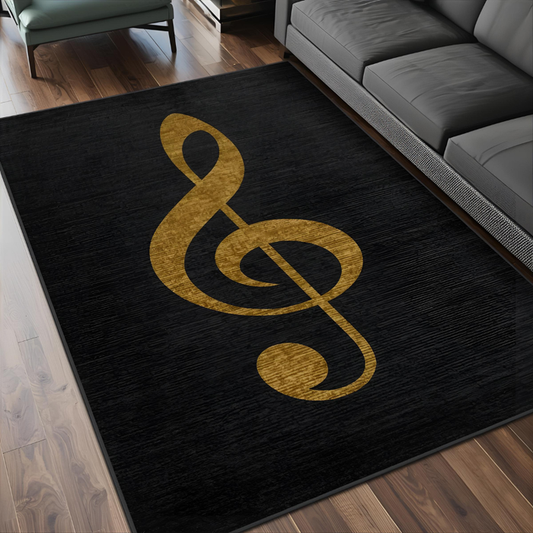 Treble Clef Area Rug