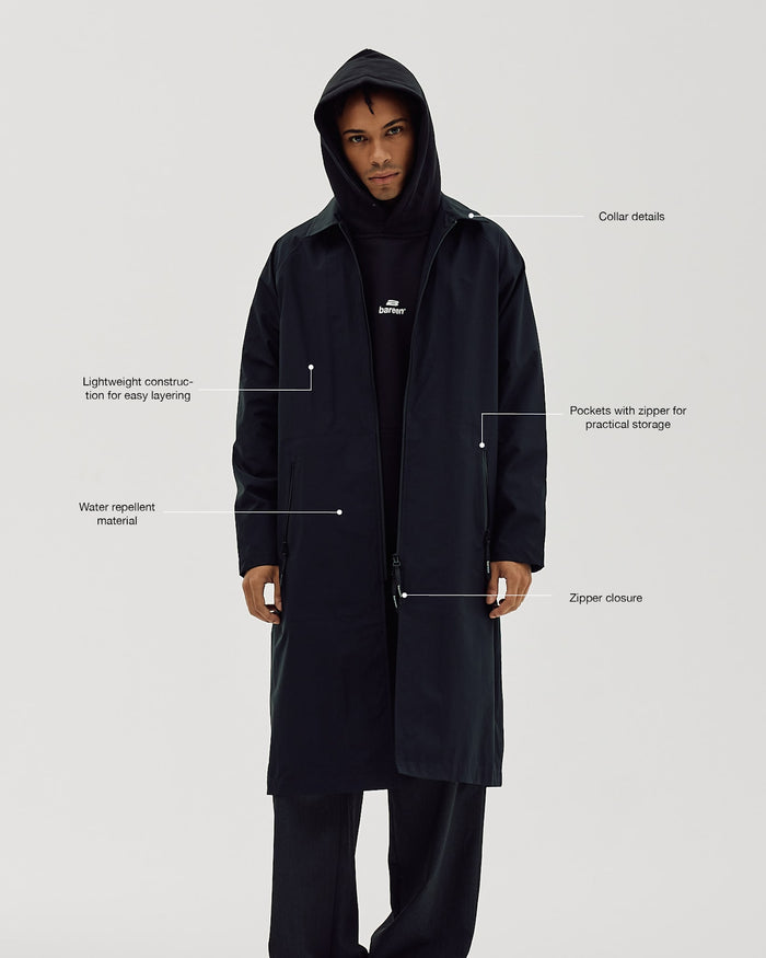 Trench Coat, Men - Black