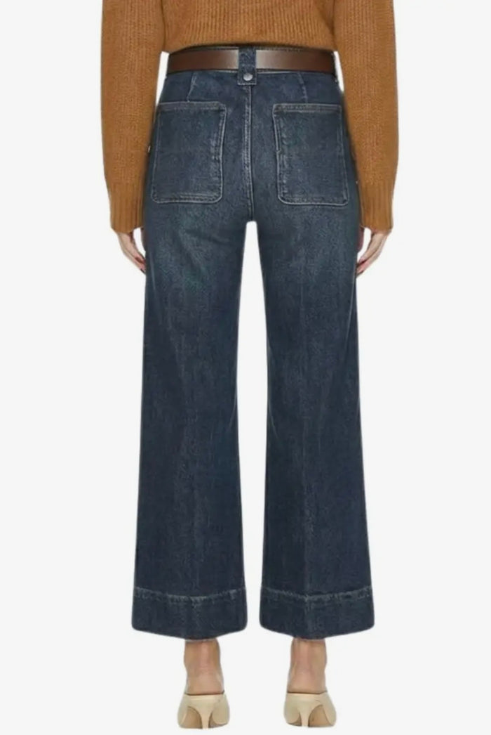 Tummy Control High Rise Slim Palazzo Jeans