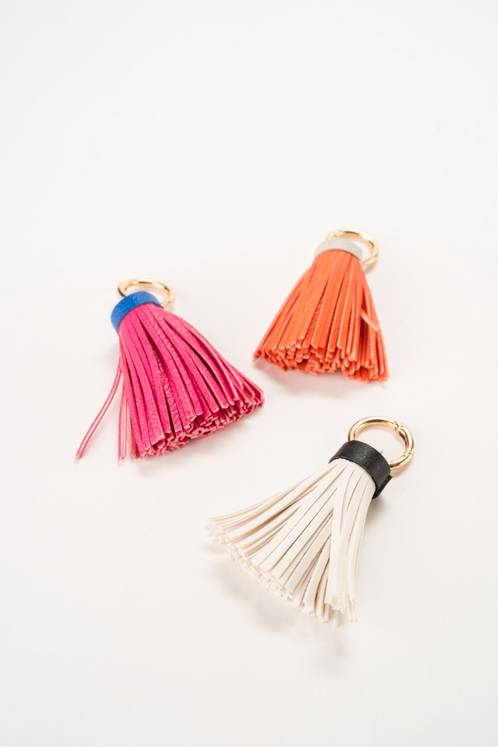 Two Tone Leather Tassel
