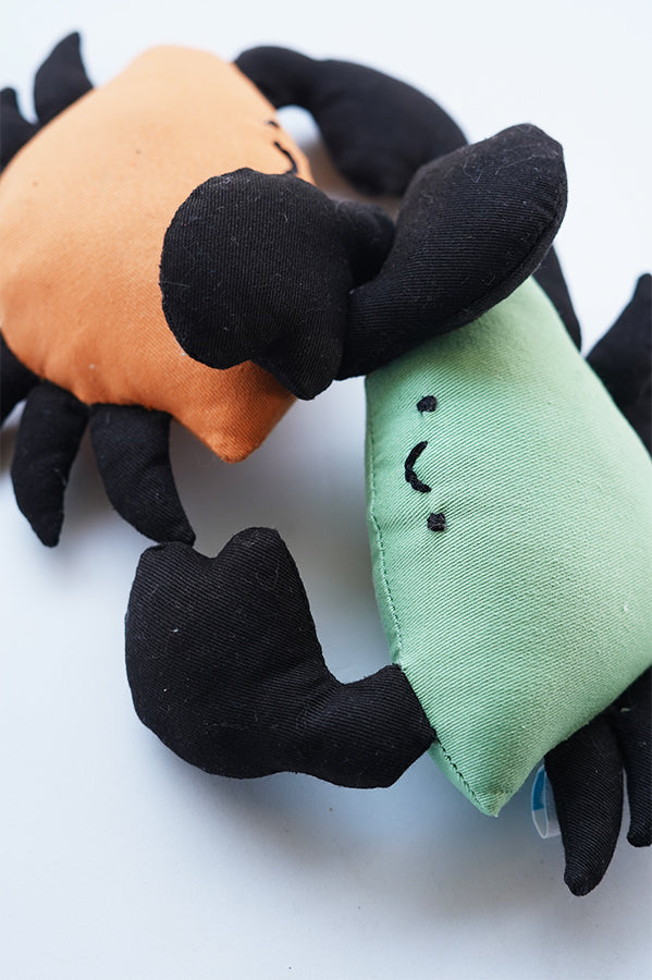 Upcycled Soft Toy Crabs - Set of 2