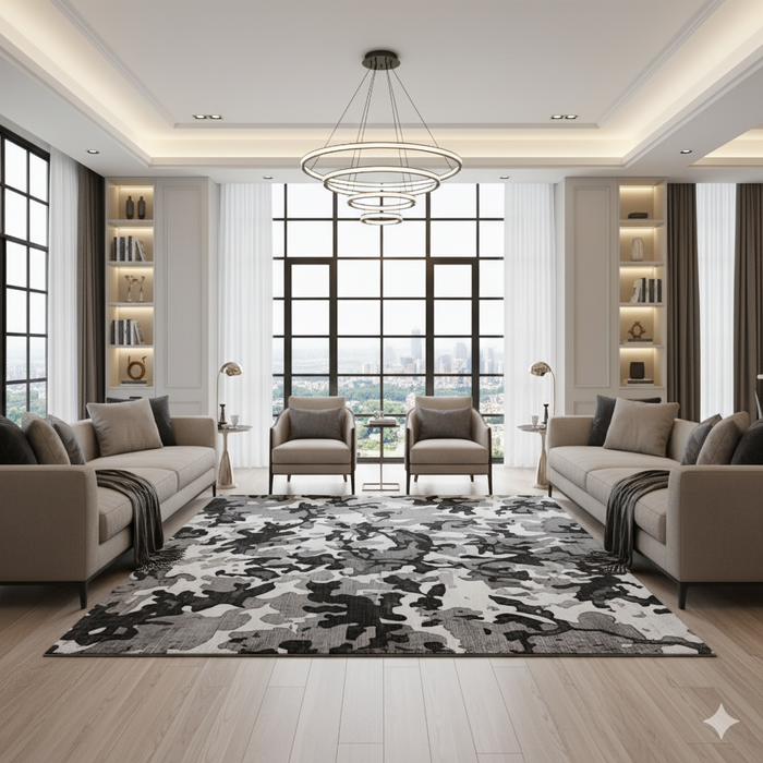 Urban Camouflage Area Rug