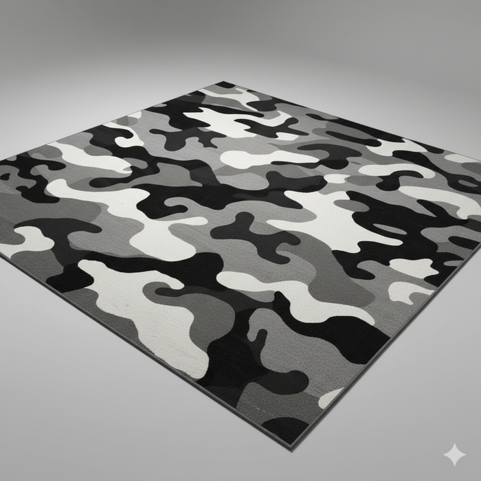 Urban Gray Camo Area Rug