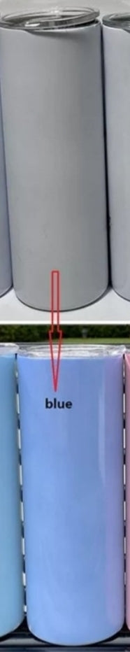 UV Colour Changing Skinny Tumbler - 20oz
