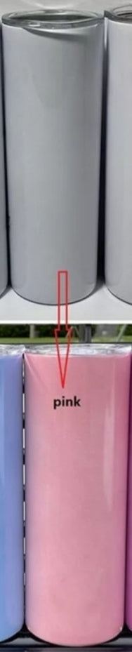 UV Colour Changing Skinny Tumbler - 20oz
