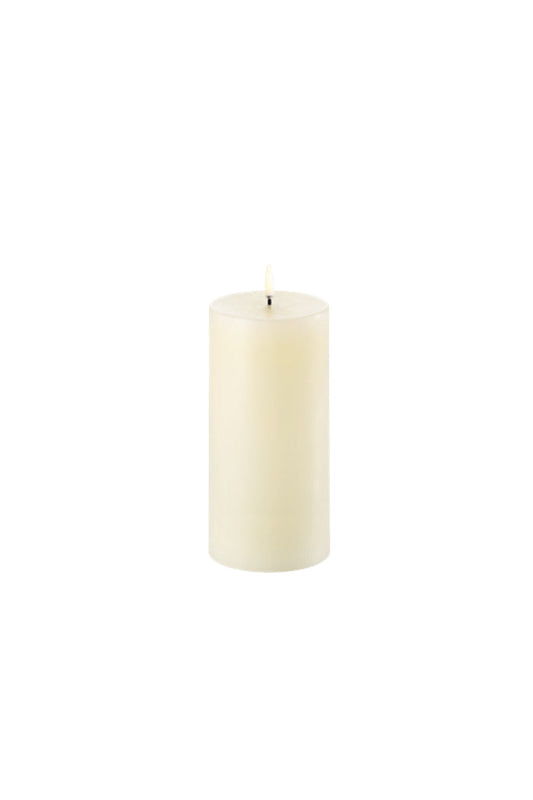 Uyuni LED Pillar Candle - Smooth Ivory