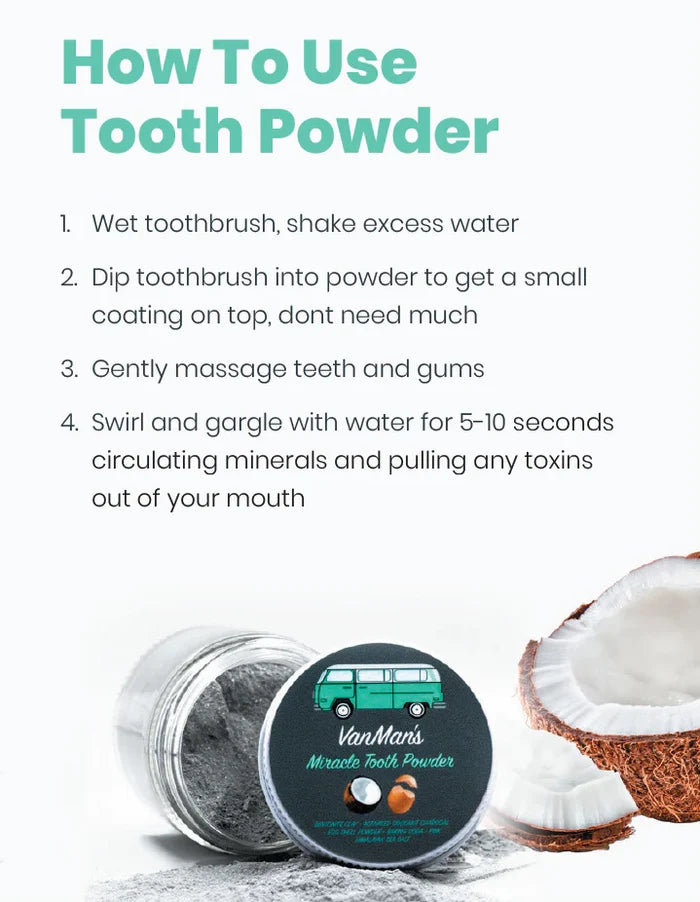 VanMan's Miracle Tooth Powder - Cinna-Bone 2 oz
