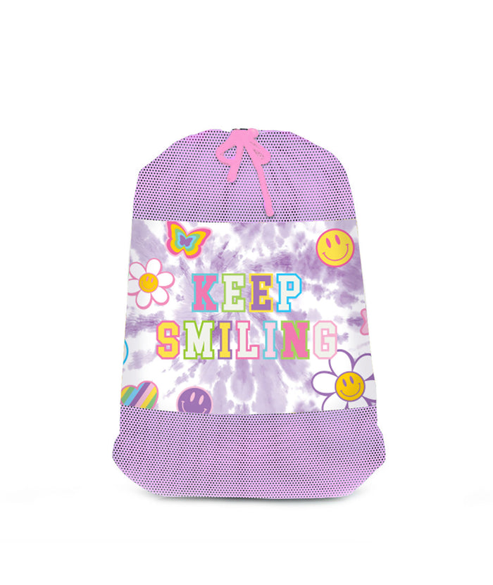 Varsity Letter Mesh Sock Bag Camp Top Trenz Multi