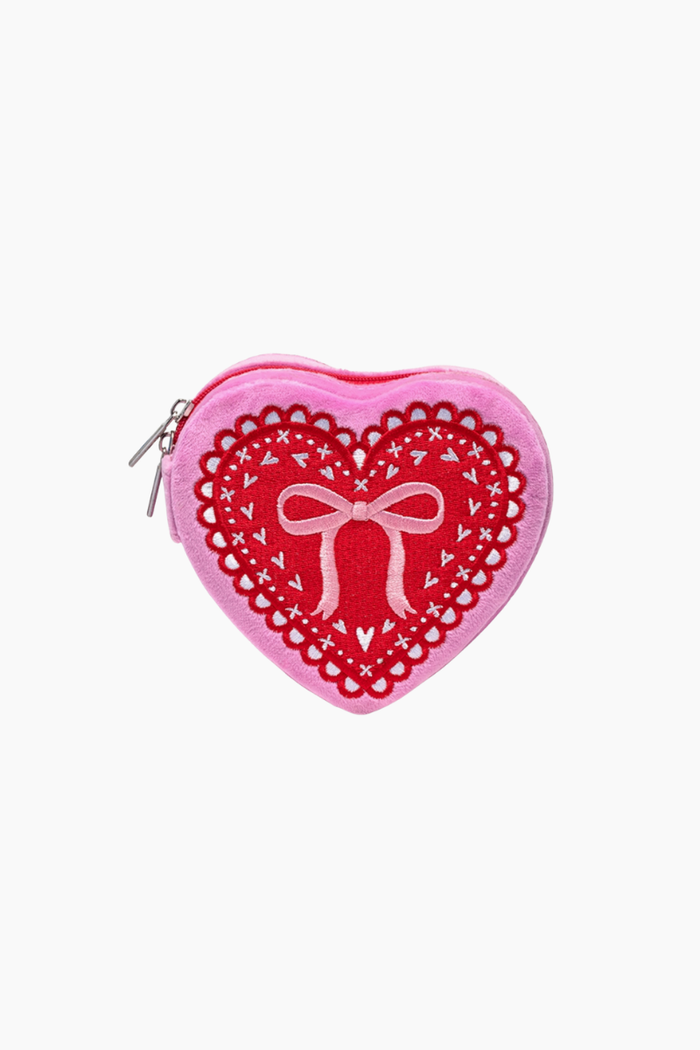 Velvet Heart Jewelry Zip Case - FINAL SALE