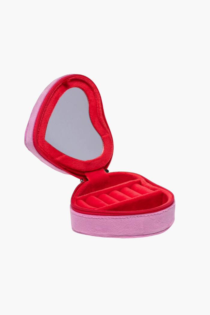 Velvet Heart Jewelry Zip Case - FINAL SALE