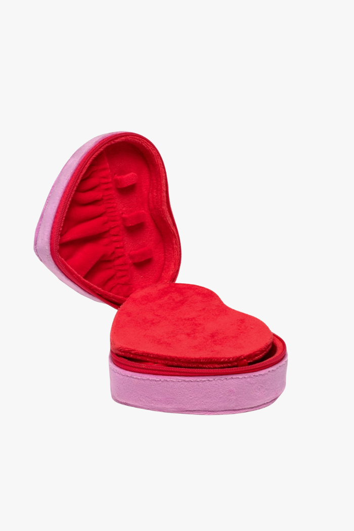 Velvet Heart Jewelry Zip Case - FINAL SALE