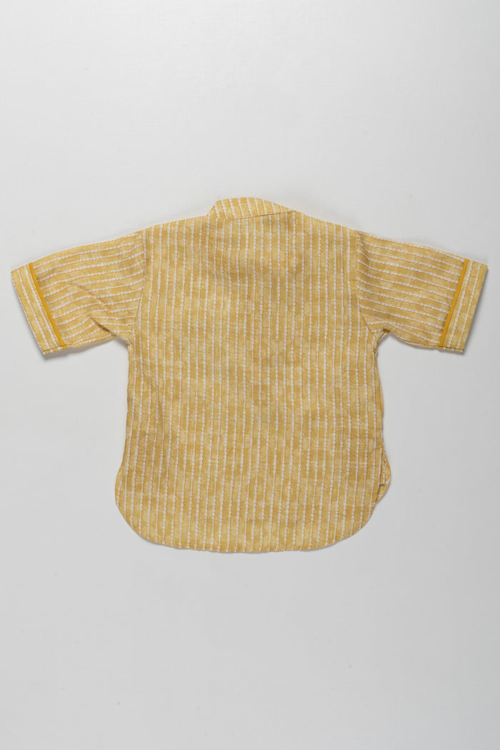 The Nesavu Boys Kurtha Shirt Vibrant Yellow Striped Boys Kurta Shirt - Ideal for Casual and Festive Wear Nesavu Vibrant Yellow Striped Boys Kurta Shirt | Ideal for Casual and Festive Wear | The Nesavu