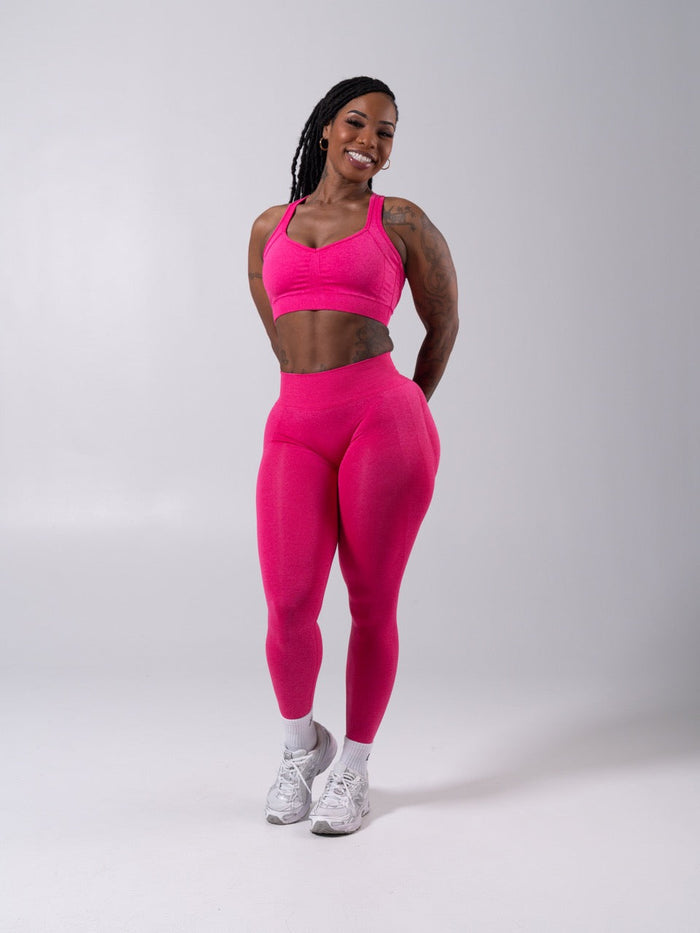 Vida Seamless Sports Bra - Heather Miami Vice