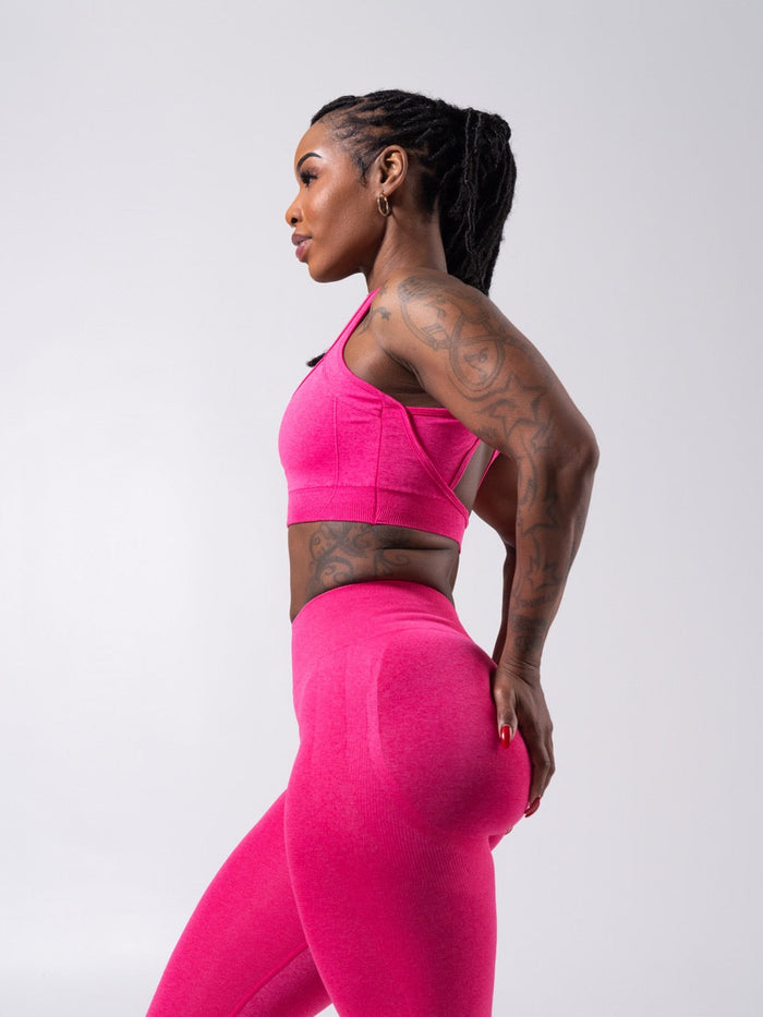 Vida Seamless Sports Bra - Heather Miami Vice