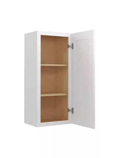 Wall Cabinet , 12" x 36" , Shaker , Wood White