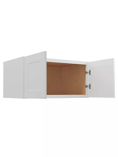 Wall Cabinet , 24" x 18" , Shaker , Wood White