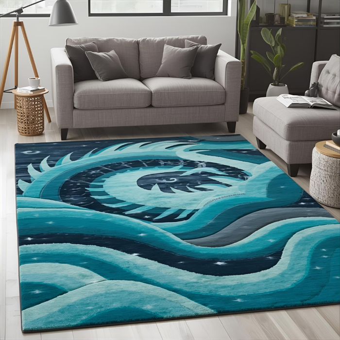 Water Dragon Area Rug