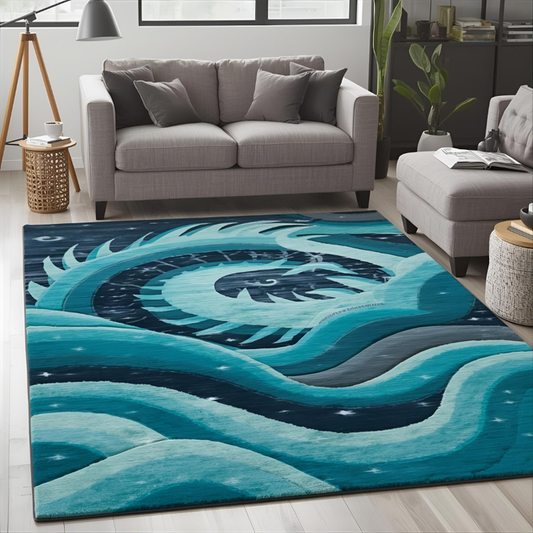 Water Dragon Area Rug