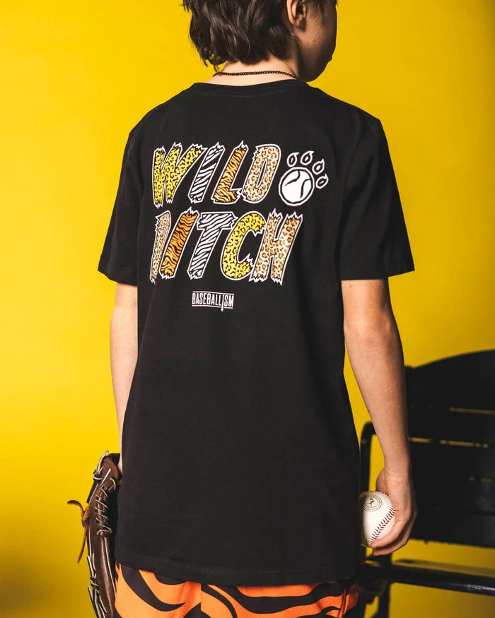 Wild Pitch T-Shirt (Black) - Youth